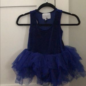Plum leotard with tutu